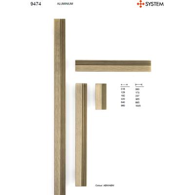 9474 Klasik Çizgili Kulp Antik Renk