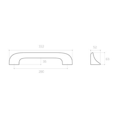 9575 Çekme Kolu Rose Renk 28 Cm