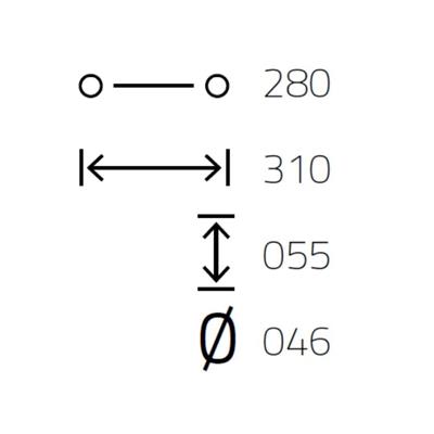 9590 Çekme Kol Altın Renk 28 Cm
