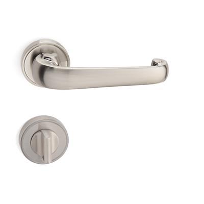 Adrıa Rozetli Kapı Kolu Takımı Saten Renk