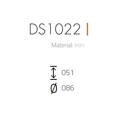 1022 Kapı Önü Ağırlıklı Kapı Stoperi Gold (1.8 Kg) Çap 8.6 Cm