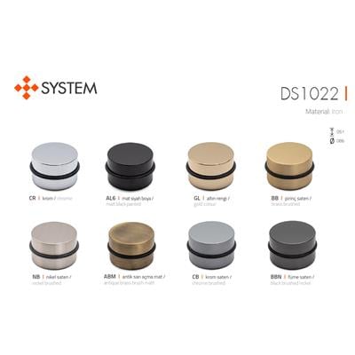 1022 Kapı Önü Ağırlıklı Kapı Stoperi Gold (1.8 Kg) Çap 8.6 Cm