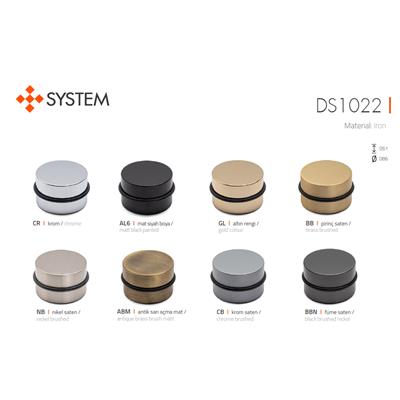 1022 Kapı Önü Ağırlıklı Kapı Stoperi Mat Altın (1.8 Kg) Çap 8.6 Cm