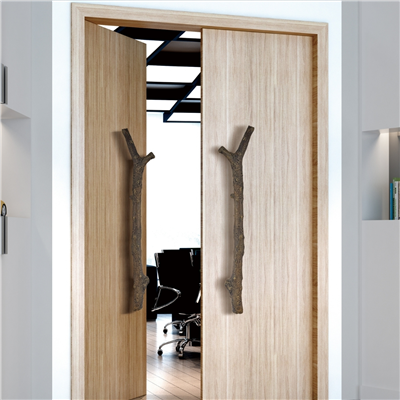 Ahşap Desenli Reçine Çekme Kapı Kolu (Gerçek Ağaç Görünümlü)