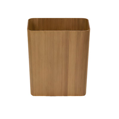 Ahşap Dikdörtgen Banyo ve Çalışma Odası Çöp Kovası Ø25 x 30 cm