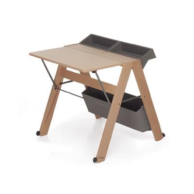 Allieva Ahşap Katlanır Masa Nuturel Gri Renk