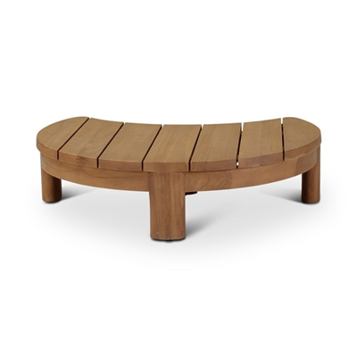 AMBON Tik Ağacından Dış Mekan Doğal Sehpa 90x70 cm