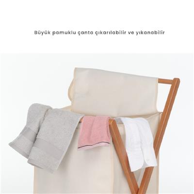 Angel Çamaşır Sepeti Doğal Renk