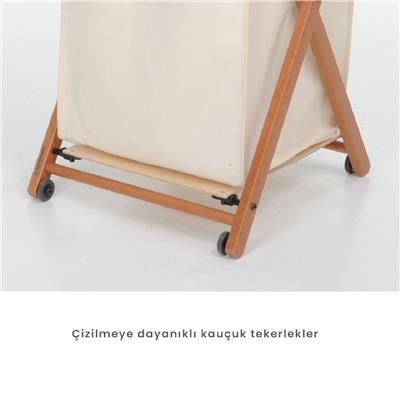 Angel Çamaşır Sepeti Doğal Renk