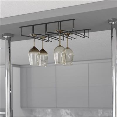 Antrasit Kadeh Askısı 4 Bölmeli ( S-4043-A )