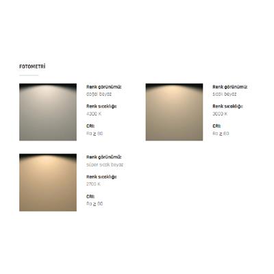 Gömme Led Spot Işığı - Apsley 2.0 3W 24Vdc Ww F18 M24