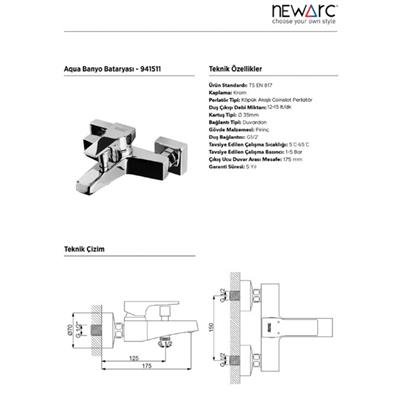 Aqua Banyo Bataryası - Krom 