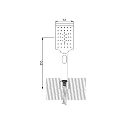 Aqua El Duş Takımı Siyah 410525r-05