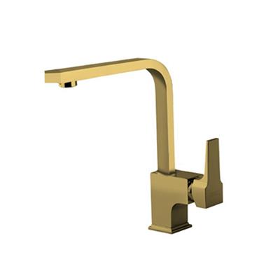 Aqua Eviye Mutfak Bataryası Köşe Borulu Altın