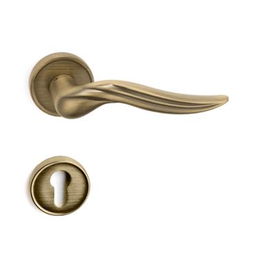 Arel Rozetli Kapı Kolu Takımı Antik  Renk