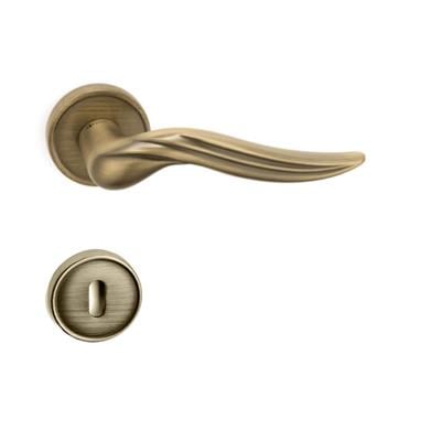 Arel Rozetli Kapı Kolu Takımı Antik  Renk