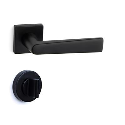 Arıel Rozetli Kapı Kolu Takımı Siyah Renk