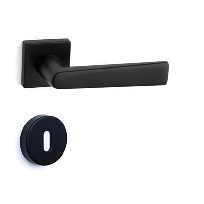 Arıel Rozetli Kapı Kolu Takımı Siyah Renk