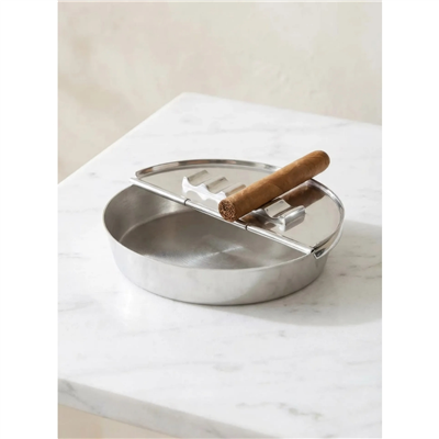 Ashburn Katlanabilir Küllük/Kül Tablası Gümüş Kaplama Ø16 cm