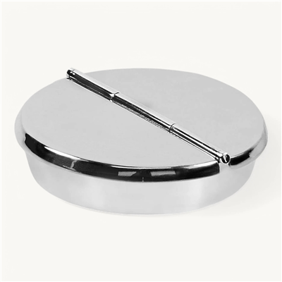 Ashburn Katlanabilir Küllük/Kül Tablası Gümüş Kaplama Ø16 cm