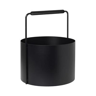 ASHI Odun Sepeti Siyah Ø35 cm