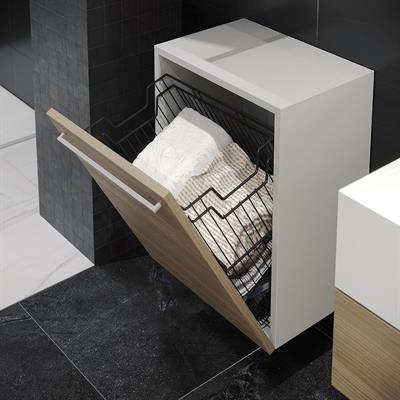 Askılı Çamaşır Sepeti 40 cm Antrasit Renk