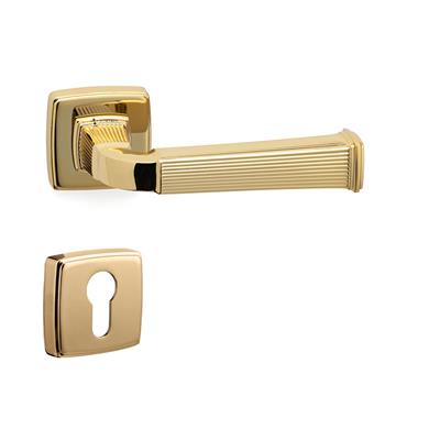 Astorıa Rozetli Kapı Kolu Takımı Altın Renk