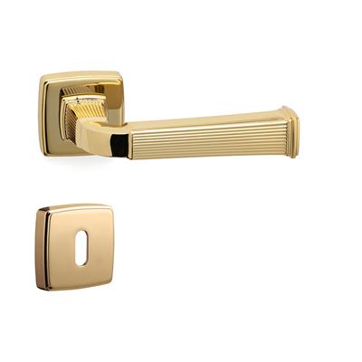 Astorıa Rozetli Kapı Kolu Takımı Altın Renk