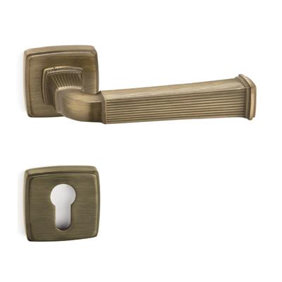 Astorıa Rozetli Kapı Kolu Takımı Antik Renk