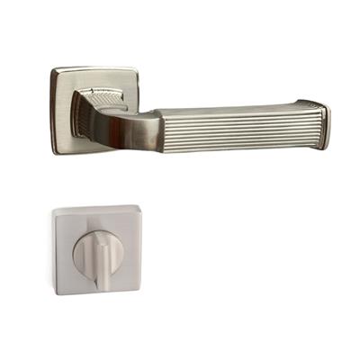 Astorıa Rozetli Kapı Kolu Takımı Saten Renk