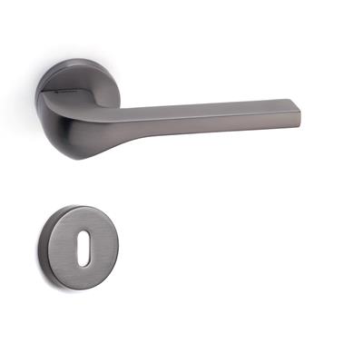 Aten Rozetli Kapı Kolu Takımı Füme Renk