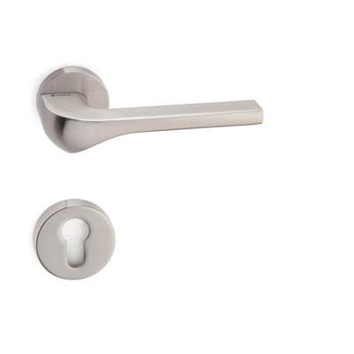 Aten Rozetli Kapı Kolu Takımı Saten Renk