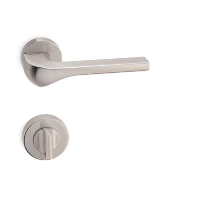 Aten Rozetli Kapı Kolu Takımı Saten Renk