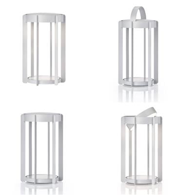 Ateş Böceği Feneri Led Işıklı Soft Gri 30 cm