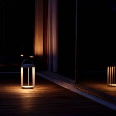 Ateş Böceği Feneri Led Işıklı Soft Gri 30 cm