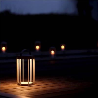 Ateş Böceği Feneri Led Işıklı Soft Gri 30 cm