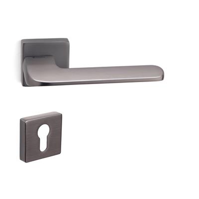 Atlas Rozetli Kapı Kolu Takımı Füme Renk