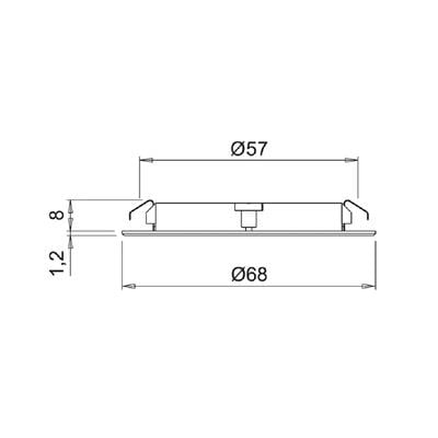 Dağınık Işık Projeksiyonlu Led Spot - Atom D-M 3W 24V F17