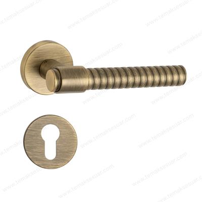 Axel-B Rozetli Kapı Kolu Antik Renk