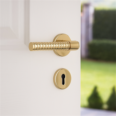 Axel-B Rozetli Kapı Kolu Gold Renk