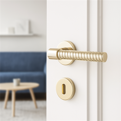 Axel-B Rozetli Kapı Kolu Gold Renk