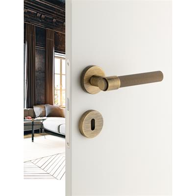 Axel-T Rozetli Kapı Kolu Takımı Antik Renk