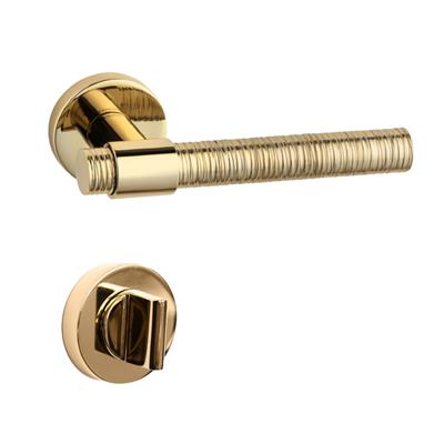 Axel-V Rozetli Kapı Kolu Takımı Gold Rengi