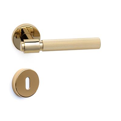 Axes-L Rozetli Kapı Kolu Takımı Altın Renk