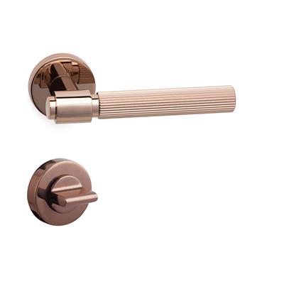 Axes-L Rozetli Kapı Kolu Takımı Rose Renk