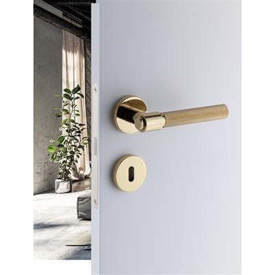 Axes-T Rozetli Kapı Kolu Takımı Gold Rengi