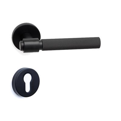 Axes-T Rozetli Kapı Kolu Takımı Siyah Renk