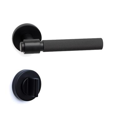 Axes-T Rozetli Kapı Kolu Takımı Siyah Renk