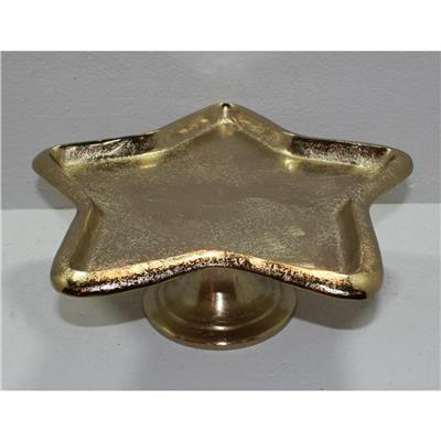 Ayaklı Gold Yıldız Model S-Sunum Tabağı 32/H.12Cm