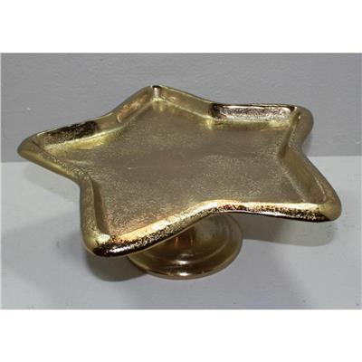 Ayaklı Gold Yıldız Model S-Sunum Tabağı 32/H.12Cm